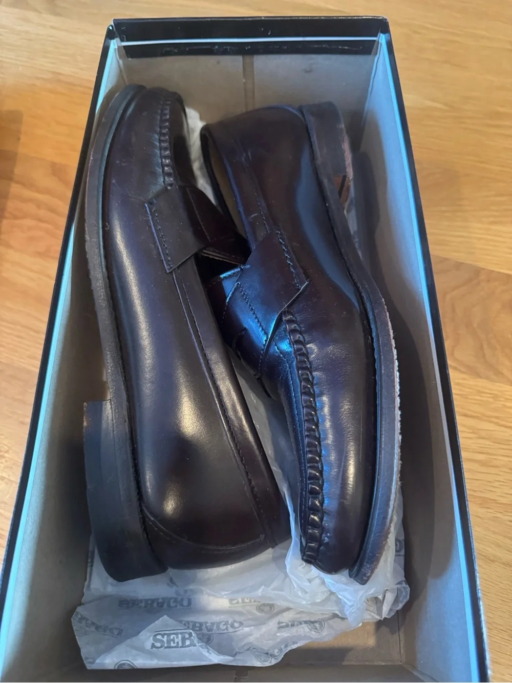 SEBAGO Classic Men's Black Polaris 2 Leather dress shoes sz 10